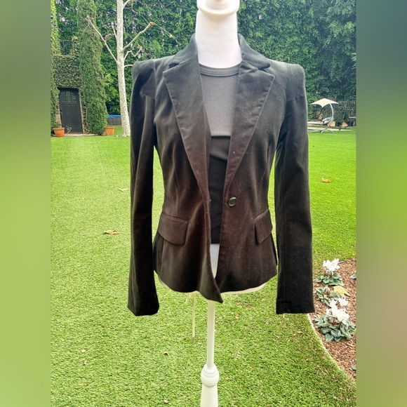 Zara Tailored Velvet Blazer ZW Collection - Picture 5 of 9